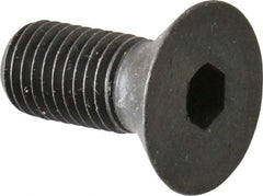 Made in USA - 5/16-24 UNF Hex Socket Drive, 82° Flat Screw - Alloy Steel, Black Oxide Finish, Fully Threaded, 3/4" OAL - Apex Tool & Supply