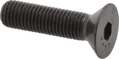 Made in USA - 5/16-24 UNF Hex Socket Drive, 82° Flat Screw - Alloy Steel, Black Oxide Finish, Fully Threaded, 1-1/4" OAL - Apex Tool & Supply