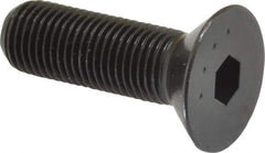 Made in USA - 3/8-24 UNF Hex Socket Drive, 82° Flat Screw - Alloy Steel, Black Oxide Finish, Fully Threaded, 1-1/4" OAL - Apex Tool & Supply
