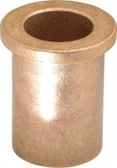Boston Gear - 3/4" Inside x 1" Outside Diam, Oil Impregnated Bronze Sleeve Bearing - 1-1/4" Flange Outside Diam, 5/32" Flange Thickness, 1-1/2" OAL - Apex Tool & Supply
