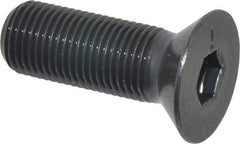 Made in USA - 1/2-20 UNF Hex Socket Drive, 82° Flat Screw - Alloy Steel, Black Oxide Finish, Fully Threaded, 1-1/2" OAL - Apex Tool & Supply
