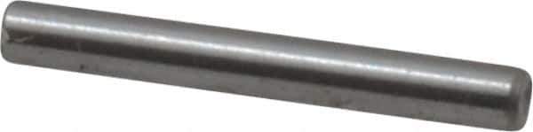Made in USA - 1/16" Diam x 1/2" Pin Length Grade 8 Alloy Steel Standard Dowel Pin - Bright Finish, 1 Beveled & 1 Rounded End - Apex Tool & Supply