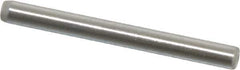 Made in USA - 1/16" Diam x 5/8" Pin Length Grade 8 Alloy Steel Standard Dowel Pin - Bright Finish, 1 Beveled & 1 Rounded End - Apex Tool & Supply