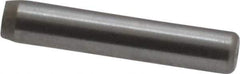 Made in USA - 3/32" Diam x 1/2" Pin Length Grade 8 Alloy Steel Standard Dowel Pin - Bright Finish, 1 Beveled & 1 Rounded End - Apex Tool & Supply