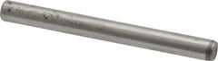 Made in USA - 1/8" Diam x 1-1/4" Pin Length Grade 8 Alloy Steel Standard Dowel Pin - Bright Finish, C 47-58 & C 60 (Surface) Hardness, 1,840 Lb (Single Shear), 3,680 Lb (Double Shear) Breaking Strength, 1 Beveled & 1 Rounded End - Apex Tool & Supply