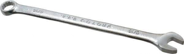 Proto - 5/16" 12 Point Combination Wrench - 5-3/8" OAL, Steel, Satin Finish - Apex Tool & Supply