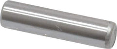Made in USA - 3/16" Diam x 3/4" Pin Length Grade 8 Alloy Steel Standard Dowel Pin - Bright Finish, C 47-58 & C 60 (Surface) Hardness, 4,150 Lb (Single Shear), 8,300 Lb (Double Shear) Breaking Strength, 1 Beveled & 1 Rounded End - Apex Tool & Supply