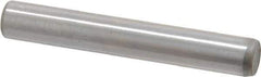 Made in USA - 3/16" Diam x 1-1/4" Pin Length Grade 8 Alloy Steel Standard Dowel Pin - Bright Finish, C 47-58 & C 60 (Surface) Hardness, 4,150 Lb (Single Shear), 8,300 Lb (Double Shear) Breaking Strength, 1 Beveled & 1 Rounded End - Apex Tool & Supply