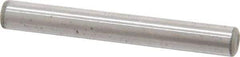 Made in USA - 3/16" Diam x 1-1/2" Pin Length Grade 8 Alloy Steel Standard Dowel Pin - Bright Finish, C 47-58 & C 60 (Surface) Hardness, 4,150 Lb (Single Shear), 8,300 Lb (Double Shear) Breaking Strength, 1 Beveled & 1 Rounded End - Apex Tool & Supply