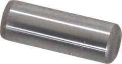 Made in USA - 5/16" Diam x 7/8" Pin Length Grade 8 Alloy Steel Standard Dowel Pin - Bright Finish, C 47-58 & C 60 (Surface) Hardness, 11,500 Lb (Single Shear), 23,000 Lb (Double Shear) Breaking Strength, 1 Beveled & 1 Rounded End - Apex Tool & Supply