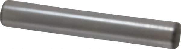Made in USA - 5/16" Diam x 2" Pin Length Grade 8 Alloy Steel Standard Dowel Pin - Bright Finish, C 47-58 & C 60 (Surface) Hardness, 11,500 Lb (Single Shear), 23,000 Lb (Double Shear) Breaking Strength, 1 Beveled & 1 Rounded End - Apex Tool & Supply