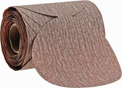 Norton - 3-1/2" Diam, 220 Grit Aluminum Oxide Adhesive PSA Disc - Fine Grade, Orange, B Weighted Backing, Flexible - Apex Tool & Supply