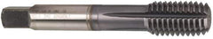 Guhring - 3/8-24 UNF 2BX H7/H8 Thread Limit Modified Bottoming Thread Forming Tap - Cobalt, TiCN Finish, 2.941" OAL, 0.453" Thread Length, Right Hand Thread, Series 3944 - Apex Tool & Supply