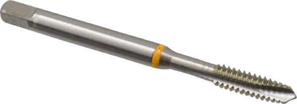 Guhring - #10-24 UNC, 3 Flute, Bright Finish, Cobalt Spiral Point Tap - Plug Chamfer, Right Hand Thread, 2.382" OAL, 0.551" Thread Length, 0.194" Shank Diam, 2B Class of Fit, Series 3901 - Exact Industrial Supply