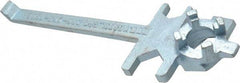 Vestil - 12" Long Cast Steel Drum Plug Wrench - For Use with All Types of Industrial Drum Plugs and Bungs in Metal or Plastic - Apex Tool & Supply