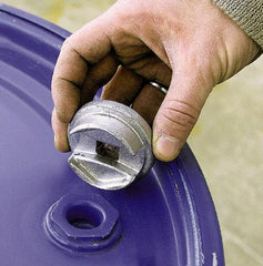 Vestil - Zinc-Plated Cast Steel Bung Nut Socket - For Use with 3/4" and 2" Drum Plugs - Apex Tool & Supply