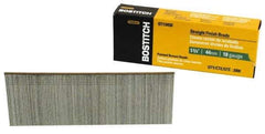 Stanley Bostitch - 18 Gauge 1-3/4" Long Brad Nails for Power Nailers - Steel, Galvanized Finish, Brad Head, Chisel Point - Apex Tool & Supply