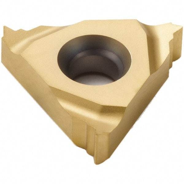 Seco - 16NL Internal Left Hand ISO Laydown Threading Insert - Grade CP500, TiAlN/TiN Coated Carbide - Apex Tool & Supply