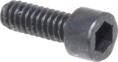 Made in USA - #2-56 UNC Hex Socket Drive, Socket Cap Screw - Alloy Steel, Black Oxide Finish, Fully Threaded, 1/4" Length Under Head - Apex Tool & Supply