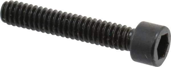 Made in USA - #2-56 UNC Hex Socket Drive, Socket Cap Screw - Alloy Steel, Black Oxide Finish, Fully Threaded, 1/2" Length Under Head - Apex Tool & Supply
