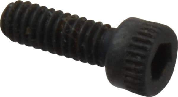 Made in USA - #5-40 UNC Hex Socket Drive, Socket Cap Screw - Alloy Steel, Black Oxide Finish, Fully Threaded, 3/8" Length Under Head - Apex Tool & Supply