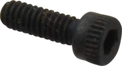 Made in USA - #5-40 UNC Hex Socket Drive, Socket Cap Screw - Alloy Steel, Black Oxide Finish, Fully Threaded, 3/8" Length Under Head - Apex Tool & Supply