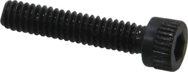 Made in USA - #5-40 UNC Hex Socket Drive, Socket Cap Screw - Alloy Steel, Black Oxide Finish, Fully Threaded, 5/8" Length Under Head - Apex Tool & Supply