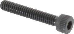 Made in USA - #5-40 UNC Hex Socket Drive, Socket Cap Screw - Alloy Steel, Black Oxide Finish, Fully Threaded, 3/4" Length Under Head - Apex Tool & Supply