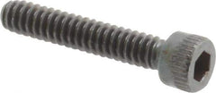 Made in USA - #6-32 UNC Hex Socket Drive, Socket Cap Screw - Alloy Steel, Black Oxide Finish, Fully Threaded, 3/4" Length Under Head - Apex Tool & Supply
