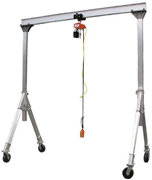 Vestil - 4,000 Lb Load Capacity, Aluminum Gantry Crane - 12' Span - Apex Tool & Supply