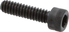Made in USA - #10-24 UNC Hex Socket Drive, Socket Cap Screw - Alloy Steel, Black Oxide Finish, Fully Threaded, 3/4" Length Under Head - Apex Tool & Supply