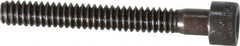 Made in USA - #10-24 UNC Hex Socket Drive, Socket Cap Screw - Alloy Steel, Black Oxide Finish, Partially Threaded, 1-1/2" Length Under Head - Apex Tool & Supply