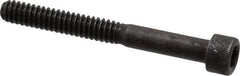 Made in USA - #10-24 UNC Hex Socket Drive, Socket Cap Screw - Alloy Steel, Black Oxide Finish, Partially Threaded, 1-3/4" Length Under Head - Apex Tool & Supply