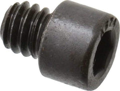 Made in USA - 1/4-20 UNC Hex Socket Drive, Socket Cap Screw - Alloy Steel, Black Oxide Finish, Fully Threaded, 1/4" Length Under Head - Apex Tool & Supply