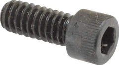Made in USA - 1/4-20 UNC Hex Socket Drive, Socket Cap Screw - Alloy Steel, Black Oxide Finish, Fully Threaded, 5/8" Length Under Head - Apex Tool & Supply