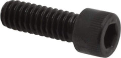 Made in USA - 1/4-20 UNC Hex Socket Drive, Socket Cap Screw - Alloy Steel, Black Oxide Finish, Fully Threaded, 3/4" Length Under Head - Apex Tool & Supply