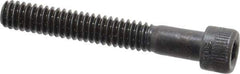 Made in USA - 1/4-20 UNC Hex Socket Drive, Socket Cap Screw - Alloy Steel, Black Oxide Finish, Partially Threaded, 1-3/4" Length Under Head - Apex Tool & Supply