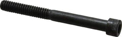 Made in USA - 1/4-20 UNC Hex Socket Drive, Socket Cap Screw - Alloy Steel, Black Oxide Finish, Partially Threaded, 2-1/2" Length Under Head - Apex Tool & Supply