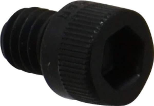 Made in USA - 5/16-18 UNC Hex Socket Drive, Socket Cap Screw - Alloy Steel, Black Oxide Finish, Fully Threaded, 3/8" Length Under Head - Apex Tool & Supply