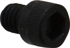 Made in USA - 5/16-18 UNC Hex Socket Drive, Socket Cap Screw - Alloy Steel, Black Oxide Finish, Fully Threaded, 3/8" Length Under Head - Apex Tool & Supply