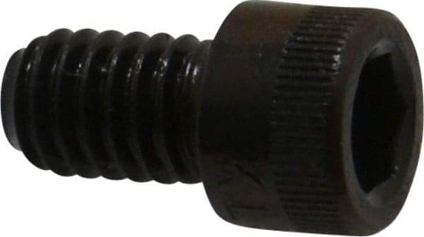 Made in USA - 5/16-18 UNC Hex Socket Drive, Socket Cap Screw - Alloy Steel, Black Oxide Finish, Fully Threaded, 1/2" Length Under Head - Apex Tool & Supply
