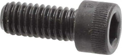 Made in USA - 1/4-20 UNC Hex Socket Drive, Socket Cap Screw - Alloy Steel, Black Oxide, Fully Threaded, 5/8" Length Under Head - Apex Tool & Supply
