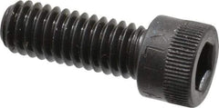 Made in USA - 5/16-18 UNC Hex Socket Drive, Socket Cap Screw - Alloy Steel, Black Oxide Finish, Fully Threaded, 7/8" Length Under Head - Apex Tool & Supply