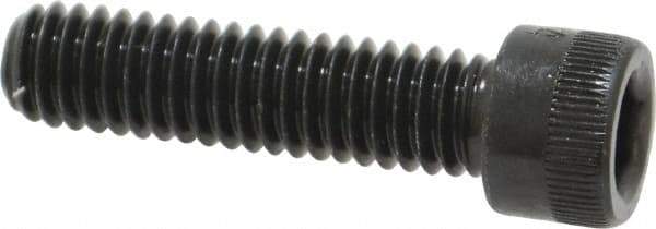 Made in USA - 5/16-18 UNC Hex Socket Drive, Socket Cap Screw - Alloy Steel, Black Oxide Finish, Fully Threaded, 1-1/4" Length Under Head - Apex Tool & Supply
