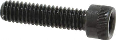Made in USA - 5/16-18 UNC Hex Socket Drive, Socket Cap Screw - Alloy Steel, Black Oxide Finish, Fully Threaded, 1-1/4" Length Under Head - Apex Tool & Supply