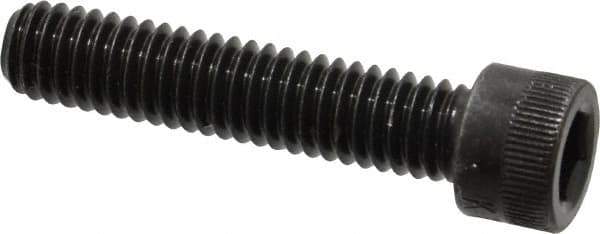Made in USA - 5/16-18 UNC Hex Socket Drive, Socket Cap Screw - Alloy Steel, Black Oxide Finish, Fully Threaded, 1-1/2" Length Under Head - Apex Tool & Supply