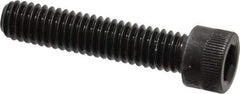 Made in USA - 5/16-18 UNC Hex Socket Drive, Socket Cap Screw - Alloy Steel, Black Oxide Finish, Fully Threaded, 1-1/2" Length Under Head - Apex Tool & Supply