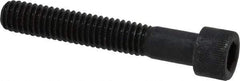 Made in USA - 5/16-18 UNC Hex Socket Drive, Socket Cap Screw - Alloy Steel, Black Oxide Finish, Partially Threaded, 2" Length Under Head - Apex Tool & Supply