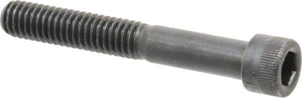 Made in USA - 5/16-18 UNC Hex Socket Drive, Socket Cap Screw - Alloy Steel, Black Oxide Finish, Partially Threaded, 2-1/4" Length Under Head - Apex Tool & Supply