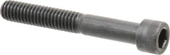 Made in USA - 5/16-18 UNC Hex Socket Drive, Socket Cap Screw - Alloy Steel, Black Oxide Finish, Partially Threaded, 2-1/4" Length Under Head - Apex Tool & Supply